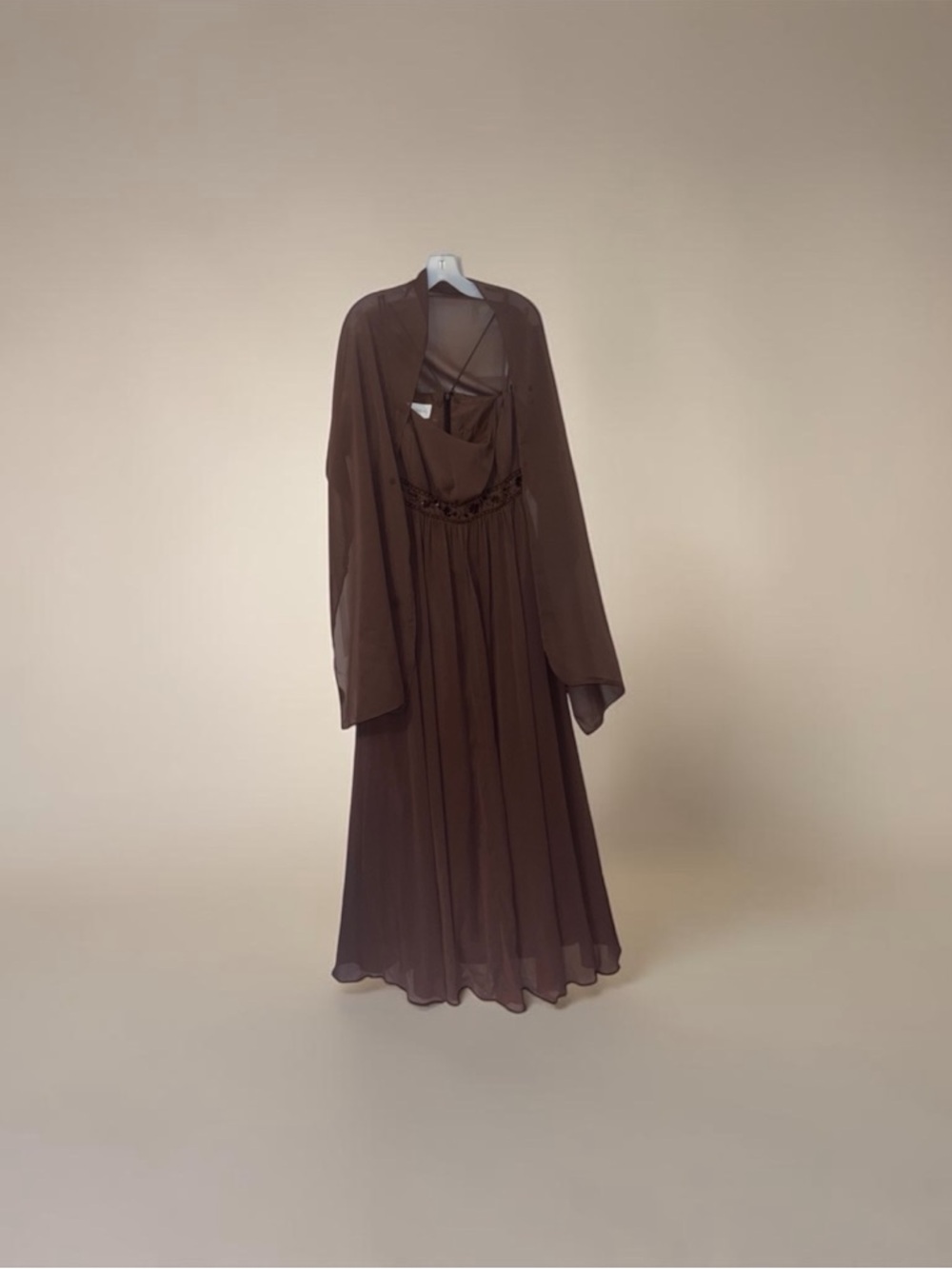 David's Bridal Brown Evening Gown